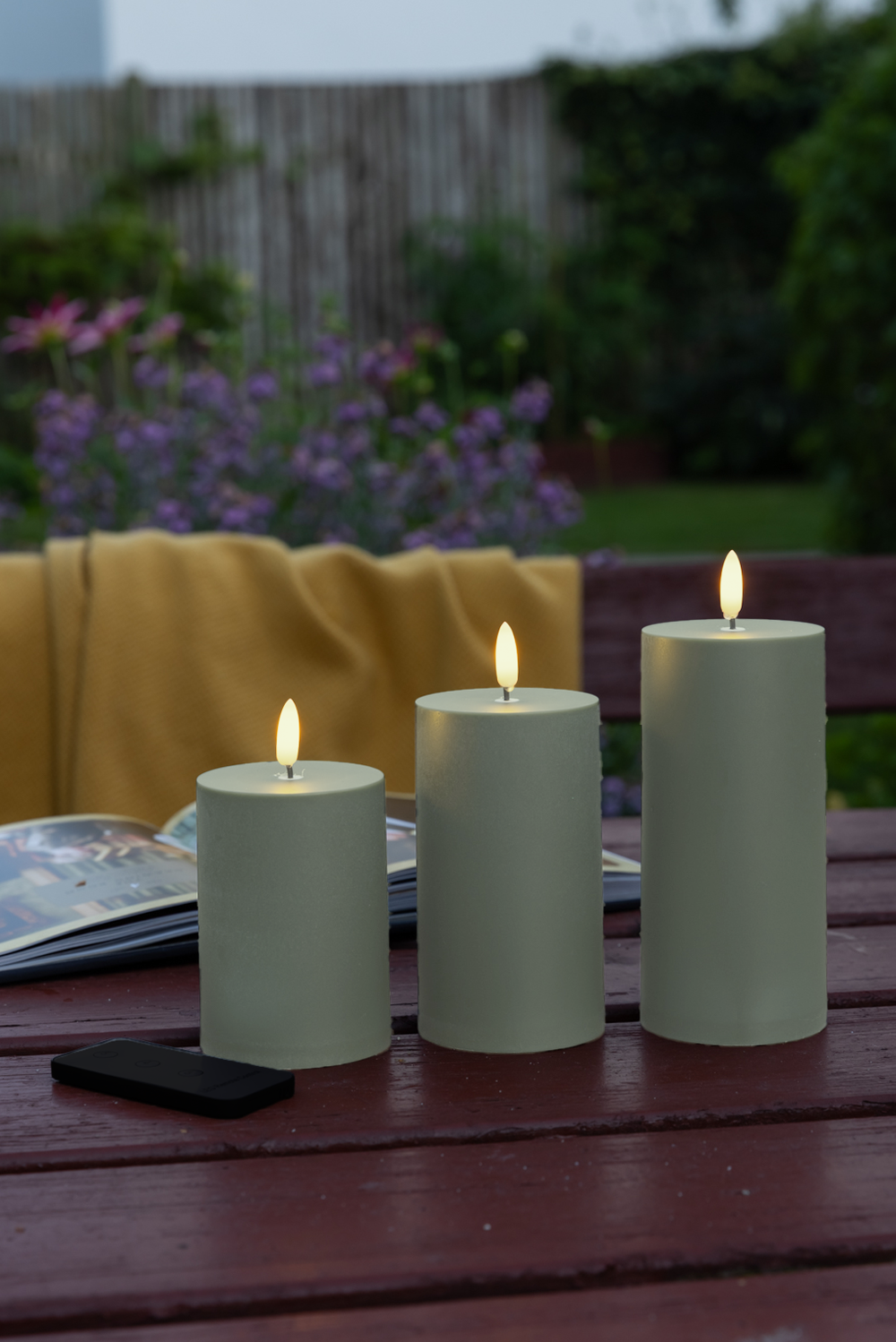 Udendørs LED bloklys Ø7cm