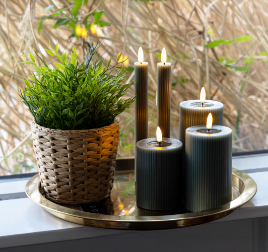 Rillet Sæt - 6 dele - Flere farver