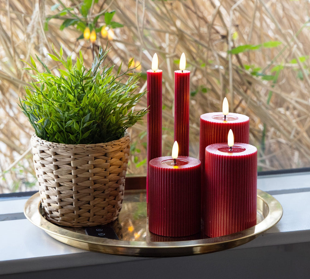 Rillet Sæt - 6 dele - Flere farver