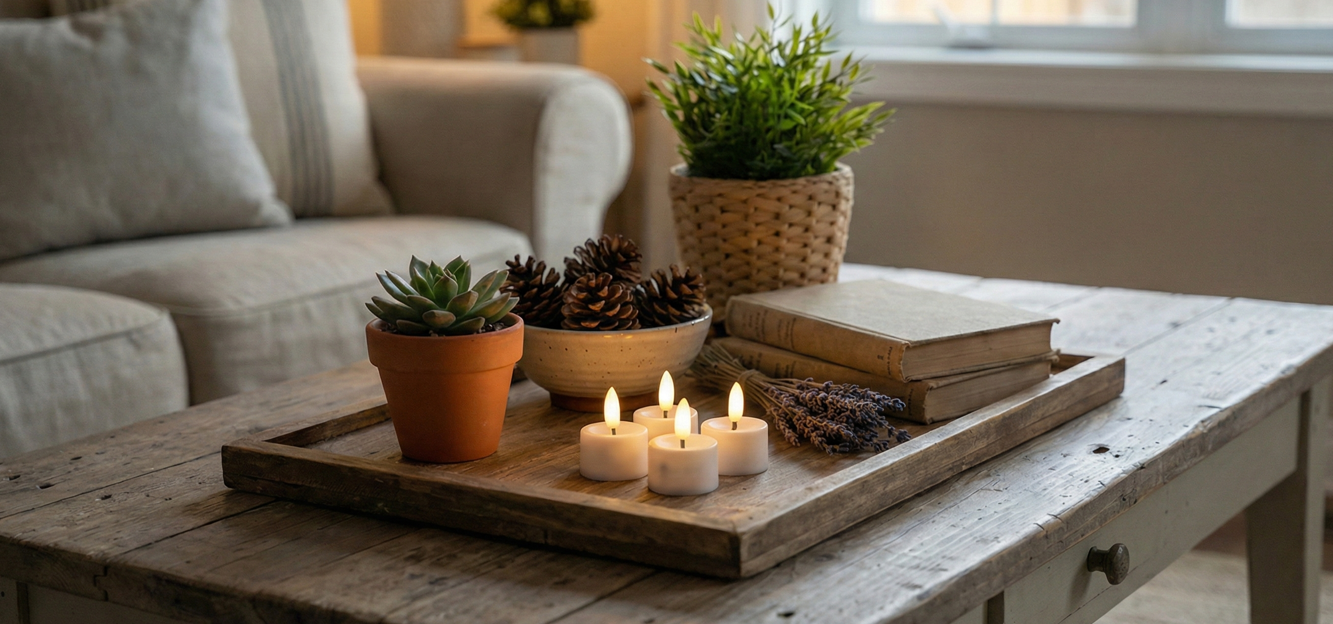 LED fyrfadslys i voks 4 pak, hvid med naturtro flamme og timerfunktion – perfekt til borddekoration, lanterner og hyggelig stemning.1621243260e1af0c20-0