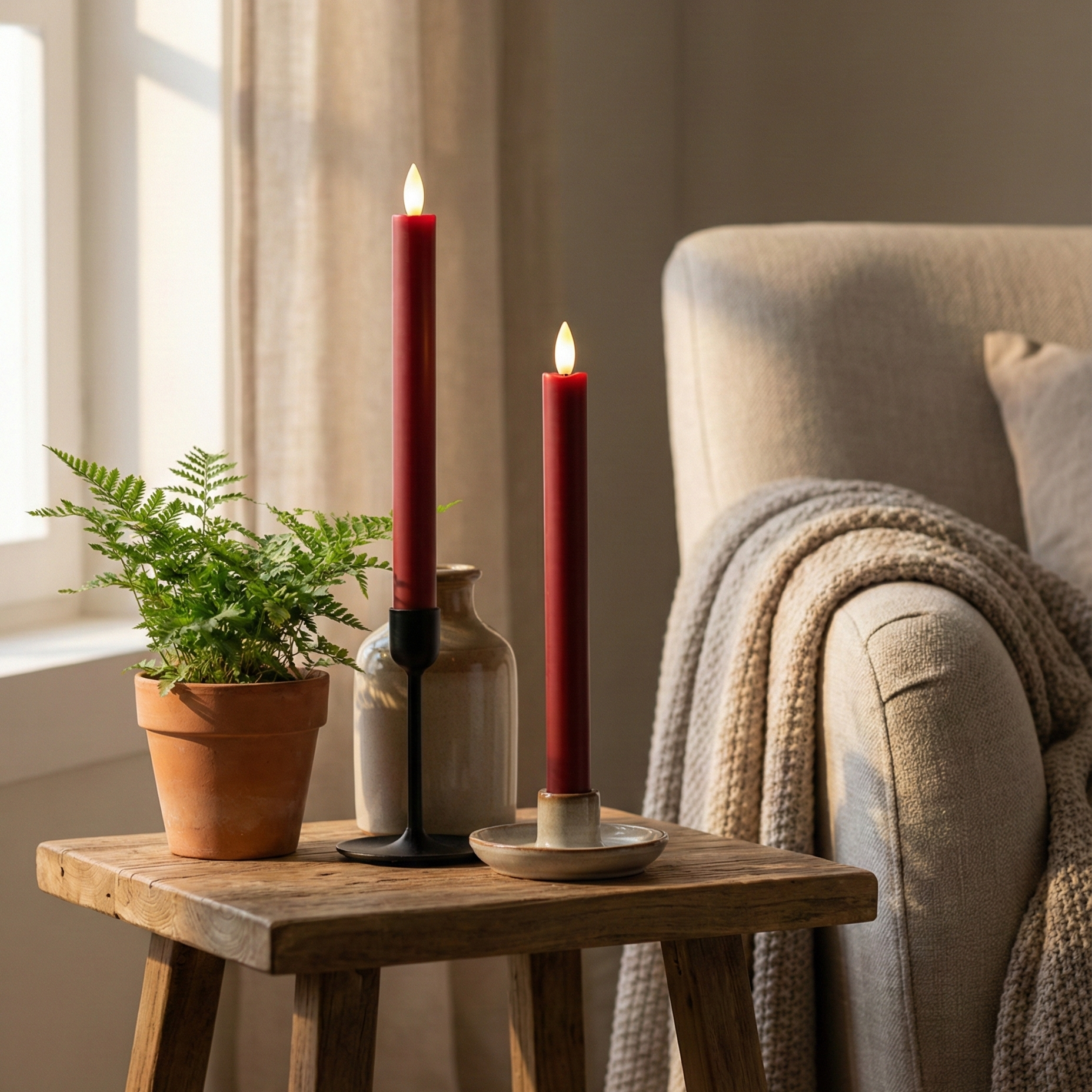 Stagelys 2 pak - 22 cm - Flere farver Premium LED