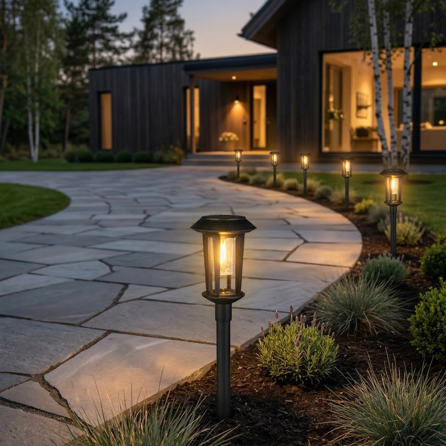 Solcelle Havelampe – Lanterne Design 40 cm